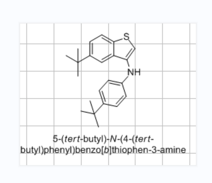 5-(叔丁基)-N-[4-(叔丁基)苯基]-苯并[B]噻吩-3-胺,5-(tert-butyl)-N-(4-(tert-butyl)phenyl)benzo[b]thiophen-3-amine