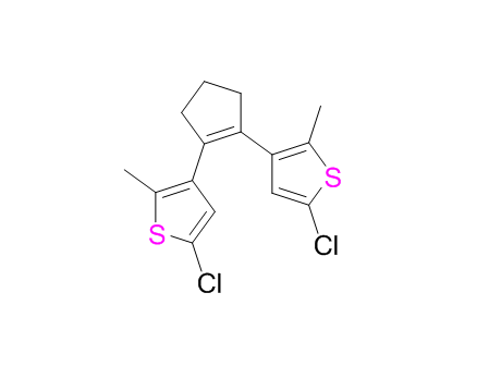 1,2-双(5-氯-2-甲基噻吩-3-基)环戊-1-烯,1,2-Bis-(2-chloro-5-methylthien-4-yl)-cyclopentene