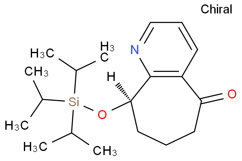 (R)-9-((三异丙基硅基)氧基-6,7,8,9-四氢-5H-环庚[B]吡啶-5-盐酸盐,(9R)-9-tri(propan-2-yl)sily