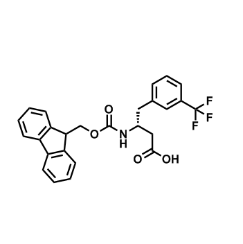 (R)-3-((((9H-芴-9-基)甲氧基)羰基)氨基)-4-(3-(三氟甲基)苯基)丁酸,(R)-3-((((9H-Fluoren-9-yl)methoxy)carbonyl)amino)-4-(3-(trifluoromethyl)phenyl)butanoic acid