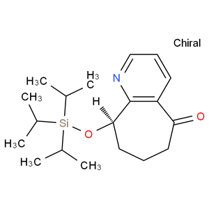 (R)-9-((三异丙基硅基)氧基-6,7,8,9-四氢-5H-环庚[B]吡啶-5-盐酸盐 1190363-45-1
