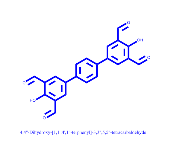 4,4''-Dihydroxy-[1,1':4',1''-terphenyl]-3,3'',5,5''-tetracarbaldehyde,4,4''-Dihydroxy-[1,1':4',1''-terphenyl]-3,3'',5,5''-tetracarbaldehyde