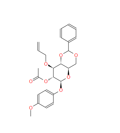 4-甲氧苯基 2-O-乙酰-3-O-烯丙基-4,6-O-苯亚甲基-Β-D-吡喃葡萄糖苷,4-Methoxyphenyl 2-O-Acetyl-3-O-allyl-4,6-O-benzylidene-beta-D-glucopyranoside