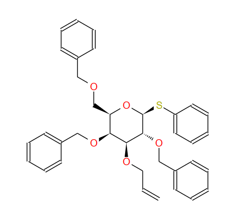 苯基3-O-烯丙基-2,4,6-三-O-苄基-1-硫代-Β-D-吡喃半乳糖苷,Phenyl 3-O-Allyl-2,4,6-tri-O-benzyl-1-thio-beta-D-galactopyranoside