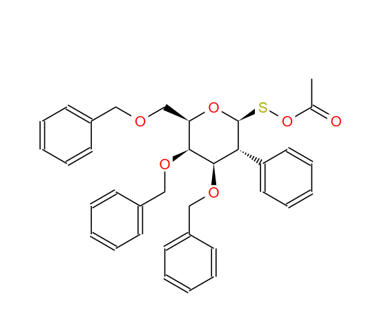 苯基 3,4,6-三-O-(苯基甲基)-1-硫代-BETA-D-吡喃半乳糖苷乙酸酯,Phenyl 3,4,6-tris-O-(phenylmethyl)-1-thio-beta-D-galactopyranoside acetate