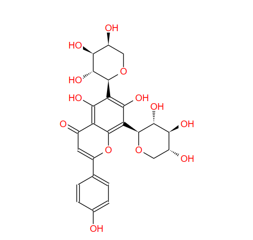 芹菜素-6-C-Α-L-吡喃阿拉伯糖-8-C-Β-D-吡喃木糖苷,Apigenin 6-C-α-L-arabinopyranosyl-8-C-β-D-xylopyranoside