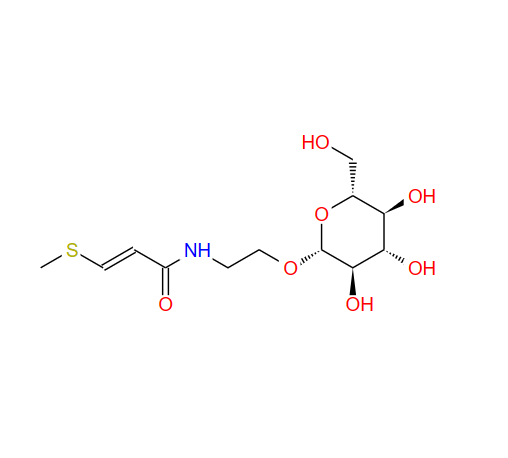 榼藤子酰胺A-Β-D-吡喃葡萄糖苷,(E)-N-[2-(β-D-Glucopyranosyloxy)ethyl]-3-methylthiopropenamide