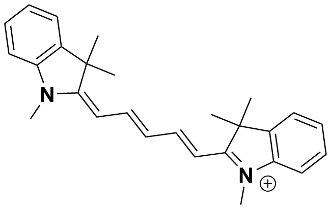 1,1,3,3,3,3-六甲基吲哚双碳菁碘,1,1',3,3,3',3'-Hexamethylindodicarbocyanine iodide