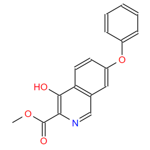 4-羥基-7-苯氧基異喹啉-3-甲酸甲酯