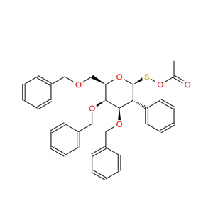 苯基 3,4,6-三-O-(苯基甲基)-1-硫代-BETA-D-吡喃半乳糖苷乙酸酯