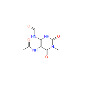 5-乙酰氨基-6-甲酰基氨基-3-甲基脲嘧啶