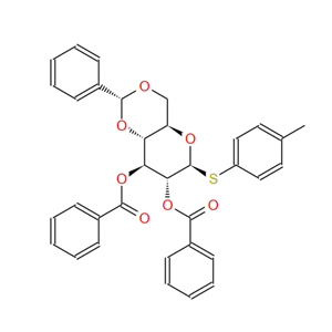 4-甲基苯基 4,6-O-苄叉-2,3-二-O-苯甲酰基-1-硫代-Β-D-吡喃葡萄糖苷