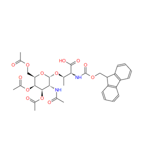 N-芴甲氧羰基-O-BETA-(2-乙酰氨基-2-脱氧-3,4,6-三-O-乙酰基-ALPHA-D-吡喃半乳糖基)-L-苏氨酸,FMOC-THR(GALNAC(AC)3-ALPHA-D)-OH