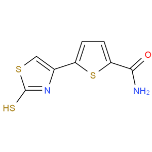 2-甲酰胺-5-(2-巯基-1,3-噻唑-4-基)-噻吩