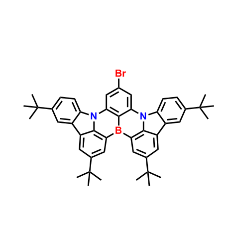 Indolo[3,2,1-de]indolo[3',2',1':8,1][1,4]benzazaborino[2,3,4-kl]phenazaborine, 10-bromo-2,5,15,18-t,Indolo[3,2,1-de]indolo[3',2',1':8,1][1,4]benzazaborino[2,3,4-kl]phenazaborine, 10-bromo-2,5,15,18-t