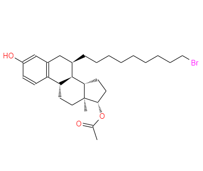(7A,17B)- 7-(9-溴壬基)雌甾-1,3,5(10)-三烯-3,17-二醇 17-醋酸酯,(7a,17b)-7-(9-Bromononyl)-Estra-1,3,5(10)-Triene-3,17-Diol 17-Acetate