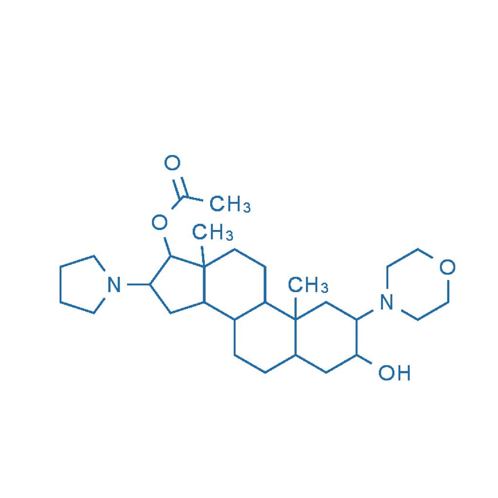(2b,3a,5a,16b,17b)-17-乙酰氧基-3-羟基-2-(4-吗啉基)-16-(1-吡咯烷基)雄甾烷,(2b,3a,5a,16b,17b)-17-Acetoxy-3-hydroxy-2-(4-morpholinyl)-16-(1-pyrrolidinyl) androstane