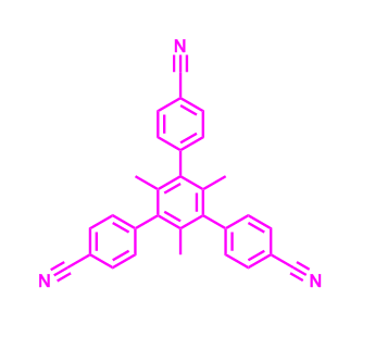 5'-(4-cyanophenyl)-2',4',6'-trimethyl-[1,1':3',1''-terphenyl]-4,4''-dicarbonitrile,5'-(4-cyanophenyl)-2',4',6'-trimethyl-[1,1':3',1''-terphenyl]-4,4''-dicarbonitrile