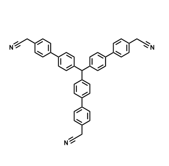 2,2',2''-(methanetriyltris([1,1'-biphenyl]-4',4-diyl))triacetonitrile,2,2',2''-(methanetriyltris([1,1'-biphenyl]-4',4-diyl))triacetonitrile