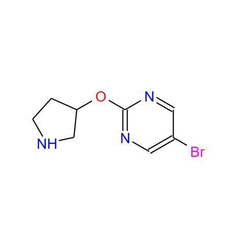 5-溴-2-(吡咯烷-3-氧基)嘧啶,5-BROMO-2-(PYRROLIDIN-3-YLOXY)PYRIMIDINE