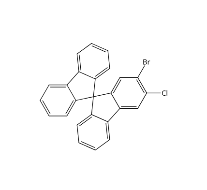 2-溴-3-氯-9,9'-螺二[9H-芴],2-bromo-3-chloro-9,9'-spirobi[9H-fluorene]