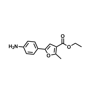 Ethyl 5-(4-aminophenyl)-2-methylfuran-3-carboxylate