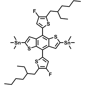 (4,8-双(5-(2-乙基己基)-4-氟噻吩基)苯并[1,2-b:4,5-b']二噻吩基)双(三甲基锡基),(4,8-Bis(5-(2-ethylhexyl)-4-fluorothiophen-2-yl)benzo[1,2-b:4,5-b']dithiophene-2,6-diyl)bis(trimethylstannane)