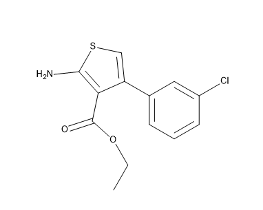ethyl 2-amino-4-(3-chlorophenyl)thiophene-3-carboxylate,ethyl 2-amino-4-(3-chlorophenyl)thiophene-3-carboxylate