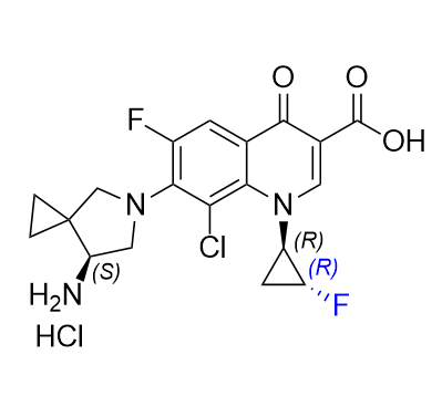 西他沙星杂质18,7-((S)-7-amino-5-azaspiro[2.4]heptan-5-yl)-8-chloro-6-fluoro-1-((1R,2R)-2-fluorocyclopropyl)-4-oxo-1,4-dihydroquinoline-3-carboxylic acid hydrochloride