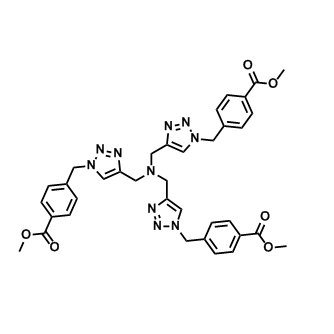 trimethyl 4,4',4''-(((nitrilotris(methylene))tris(1H-1,2,3-triazole-4,1-diyl))tris(methylene))triben,trimethyl 4,4',4''-(((nitrilotris(methylene))tris(1H-1,2,3-triazole-4,1-diyl))tris(methylene))tribenzoate