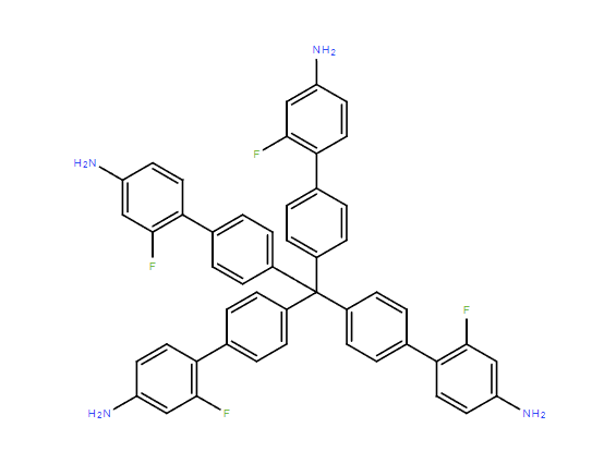 4',4''',4''''',4'''''''-甲基四(2-氟-[1,1'-联苯]-4-胺),4',4''',4''''',4'''''''-methanetetrayltetrakis(2-fluoro-[1,1'-biphenyl]-4-amine)