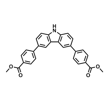 dimethyl 4,4'-(9H-carbazole-3,6-diyl)dibenzoate,dimethyl 4,4'-(9H-carbazole-3,6-diyl)dibenzoate