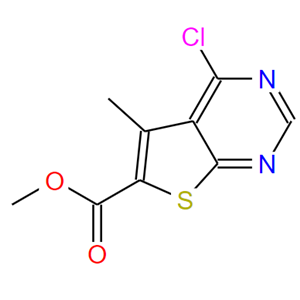 4-氯-5-甲基-噻吩并[2,3-D]嘧啶-6-甲酸 甲酯