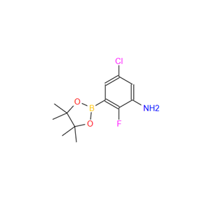 5-氯-2-氟-3-氨基苯硼酸频哪醇酯；1269232-96-3