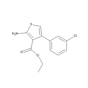 ethyl 2-amino-4-(3-chlorophenyl)thiophene-3-carboxylate,ethyl 2-amino-4-(3-chlorophenyl)thiophene-3-carboxylate