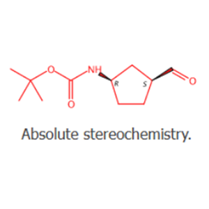 Carbamic acid, N-[(1R,3S)-3-formylcyclopentyl]-, 1,1-dimethylethyl ester,Carbamic acid, N-[(1R,3S)-3-formylcyclopentyl]-, 1,1-dimethylethyl ester