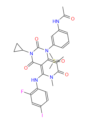 曲美替尼二甲亚砜,GSK1120212 (DMSO solvate)