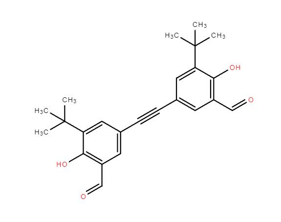 5,5'-(乙炔-1,2-二基)双(3-(叔丁基)-2-羟基苯甲醛),5,5'-(ethyne-1,2-diyl)bis(3-(tert-butyl)-2-hydroxybenzaldehyde)