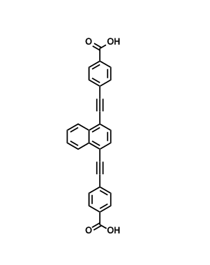4,4'-(naphthalene-1,4-diylbis(ethyne-2,1-diyl))dibenzoic acid,4,4'-(naphthalene-1,4-diylbis(ethyne-2,1-diyl))dibenzoic acid