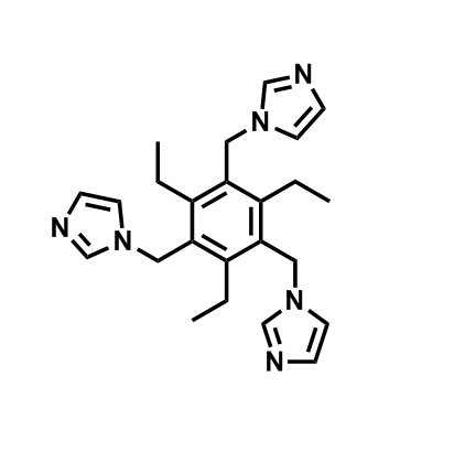 1H-Imidazole, 1,1',1''-[(2,4,6-triethyl-1,3,5-benzenetriyl)tris(methylene)]tris-,1H-Imidazole, 1,1',1''-[(2,4,6-triethyl-1,3,5-benzenetriyl)tris(methylene)]tris-