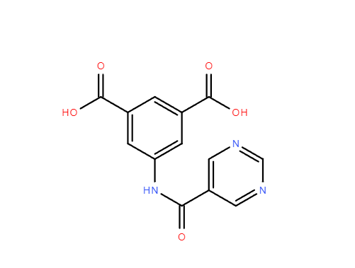 5-(嘧啶-5-甲酰胺)间苯二甲酸,5-(Pyrimidine-5-carboxamido)isophthalic acid