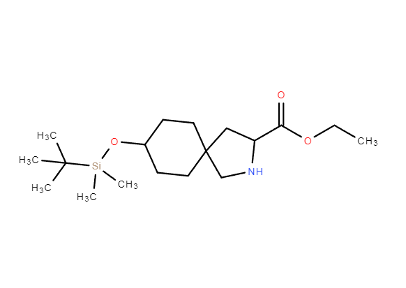8-((叔丁基二甲基硅烷基)氧基)-2-氮杂螺[4.5]癸烷-3-羧酸乙酯,Ethyl8Ethyl8-((tert-butyldimethylsilyl)oxy)-2-azaspiro[4.5]decane-3-carboxylate-((tert-butyldimethylsilyl)oxy)-2-azaspiro[4.5]decane-3-carboxylate