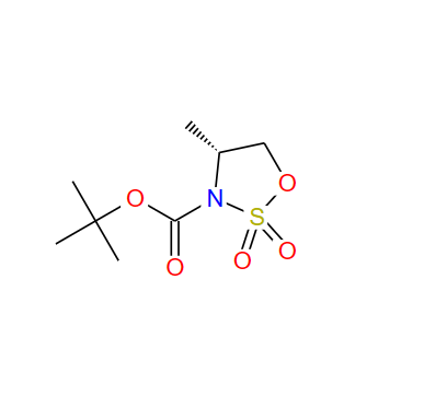 2-甲基-2-丙基(4R)-4-甲基-1,2,3-氧杂噻唑烷-3-羧酸酯2,2-二氧化物,Tert-Butyl (R)-4-Methyl-2,2-Dioxo-[1,2,3]Oxathiazolidine-3-Carboxylate