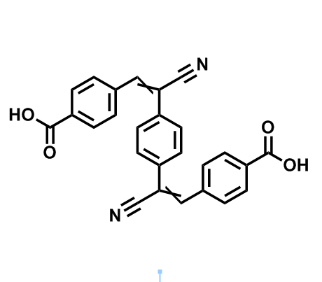 4,4'-((1Z,1'Z)-1,4-亚苯基双(1-氰基乙烯-2,1-二基))二苯甲酸,4,4'-((1Z,1'Z)-1,4-Phenylenebis(1-cyanoethene-2,1-diyl))dibenzoic acid