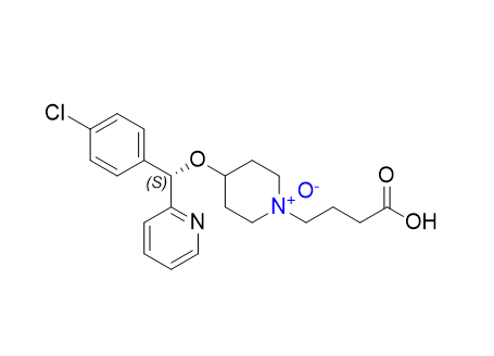 贝他斯汀杂质06,(S)-1-(3-carboxypropyl)-4-((4-chlorophenyl)(pyridin-2-yl)methoxy) piperidine 1-oxide