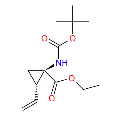 (1R,2S)-REL-1-[[(1,1-二甲基乙氧基)羰基]氨基]-2-乙烯基-环丙羧酸乙酯,Cyclopropanecarboxylic acid, 1-[[(1,1-dimethylethoxy)carbonyl]amino]-2-ethenyl-, ethyl ester, (1R,2S)-