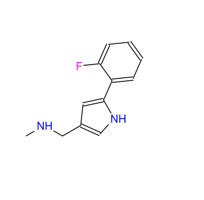 1-（5-（2-氟苯基）-1H-吡咯-3-基）-N-甲基甲胺,1-(5-(2-fluorophenyl)-1H-pyrrol-3-yl)-N-methylmethanamine