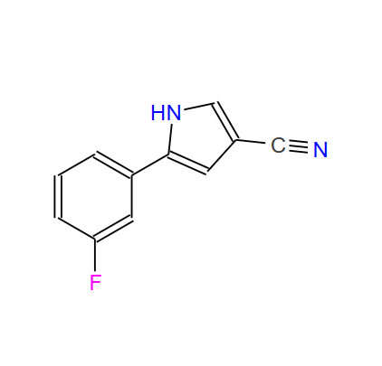 5-(3-fluorophenyl)-1H-pyrrole-3-carbonitrile,5-(3-fluorophenyl)-1H-pyrrole-3-carbonitrile