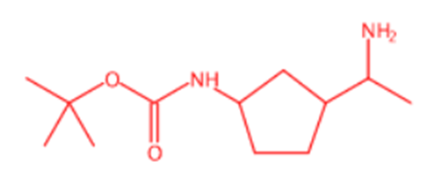 Carbamic acid, N-[3-(1-aminoethyl)cyclopentyl]-, 1,1-dimethylethyl ester,Carbamic acid, N-[3-(1-aminoethyl)cyclopentyl]-, 1,1-dimethylethyl ester