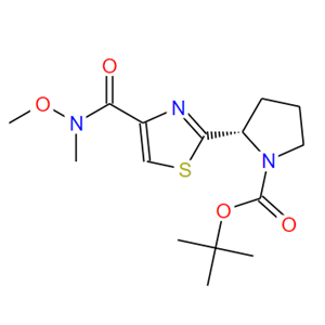 叔丁基(S)-2-(4-(甲氧基(甲基)氨基甲酰基)噻唑-2-基)吡咯烷-1-羧酸盐
